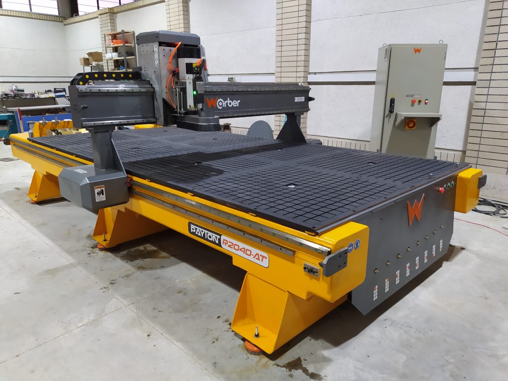 دستگاه سی ان سی CNC سه محور- تخت واربر مدل پایتون