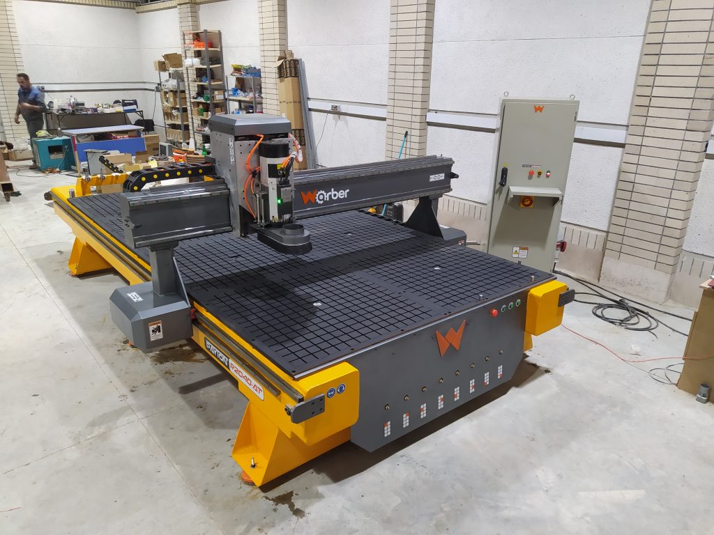 دستگاه سی ان سی CNC سه محور- تخت واربر مدل پایتون