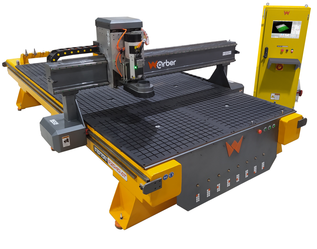 دستگاه سی ان سی CNC سه محور- تخت واربر مدل پایتون